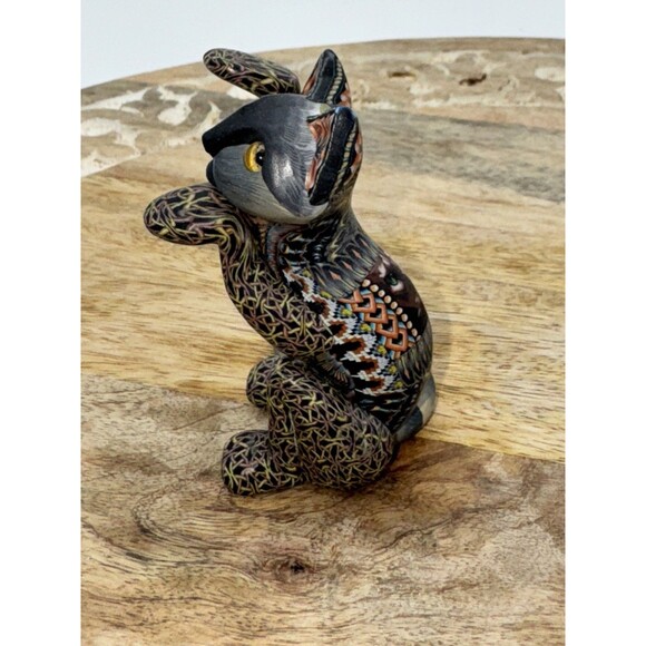 Handcrafted Colorful Polymer Clay CAT JON STUART ANDERSON Millefiori 2015 Fimo - Picture 3 of 7
